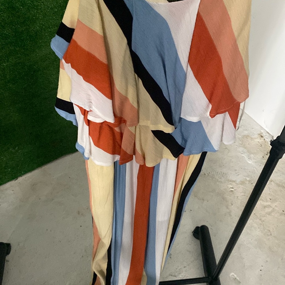 Multi color pants  romper